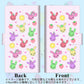HUAWEI（ファーウェイ） P40 lite E ART-L29N 画質仕上げ プリント手帳型ケース(薄型スリム)【AG825 フルーツうさぎのブルーラビッツ（ピンク）】