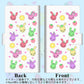 au ギャラクシー S10+ SCV42 画質仕上げ プリント手帳型ケース(薄型スリム)【AG826 フルーツうさぎのブルーラビッツ（白）】