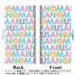 arrows We A101FC 画質仕上げ プリント手帳型ケース(薄型スリム)【CA827 さのまるカラフル】