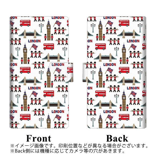 au エクスペリア10 II SOV43 画質仕上げ プリント手帳型ケース(薄型スリム)【EK811 ロンドンの街】