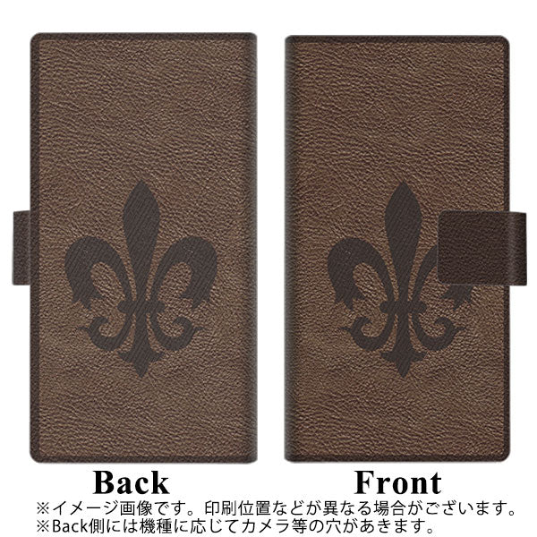 au アクオス センス3 ベーシック SHV48 画質仕上げ プリント手帳型ケース(薄型スリム)【EK823  レザー風ユリ】