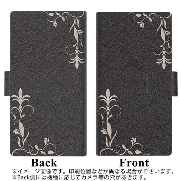 docomo アクオスコンパクト SH-02H 画質仕上げ プリント手帳型ケース(薄型スリム)【EK825 レザー風グラスフレーム】