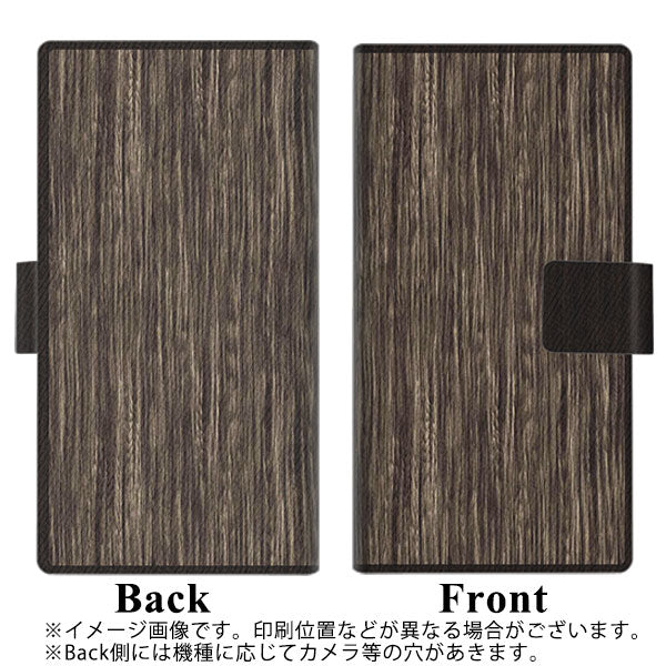 softbank arrows U 801FJ 高画質仕上げ プリント手帳型ケース(薄型スリム)【EK848 木目ダークブラウン】