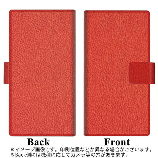 softbank arrows U 801FJ 高画質仕上げ プリント手帳型ケース(薄型スリム)【EK852 レザー風レッド】