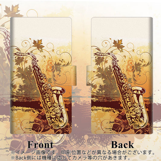 SIMフリー トーンモバイル TONE e21 高画質仕上げ プリント手帳型ケース(薄型スリム)【EK909 哀愁のサックス】