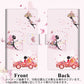 ギャラクシー Note10 画質仕上げ プリント手帳型ケース(薄型スリム)【EK912 花と蝶と少女】