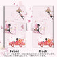 HUAWEI（ファーウェイ）P10 lite WAS-LX2J 画質仕上げ プリント手帳型ケース(薄型スリム)【EK912 花と蝶と少女】