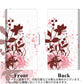 SIMフリー OPPO Reno3 A 画質仕上げ プリント手帳型ケース(薄型スリム)【EK914  赤い花と蝶】