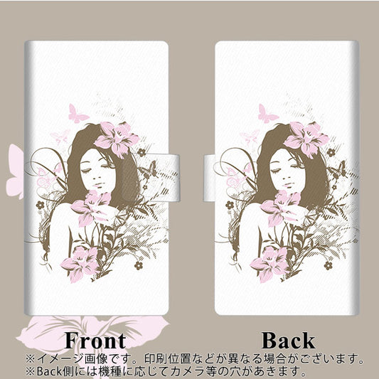 softbank エクスペリア5 901SO 高画質仕上げ プリント手帳型ケース(薄型スリム)【EK918  優雅な女性】