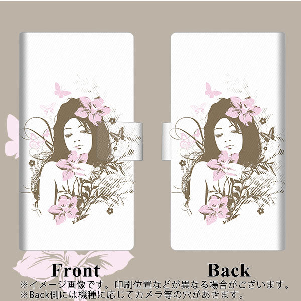 Y!mobile かんたんスマホ2 A001KC 画質仕上げ プリント手帳型ケース(薄型スリム)【EK918  優雅な女性】