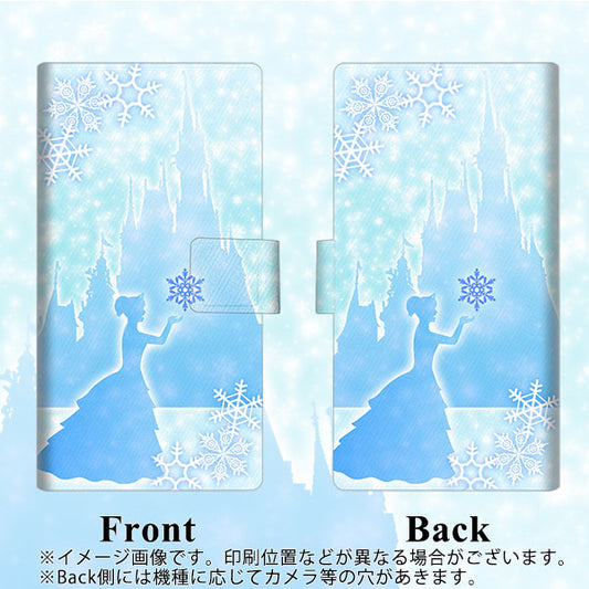 Google Pixel 4a (5G) 高画質仕上げ プリント手帳型ケース(薄型スリム)【EK920  雪の女王 城】