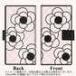 Softbank アクオスR コンパクト 701SH 高画質仕上げ プリント手帳型ケース(薄型スリム)【EK926 カメリア（極うすピンク）】