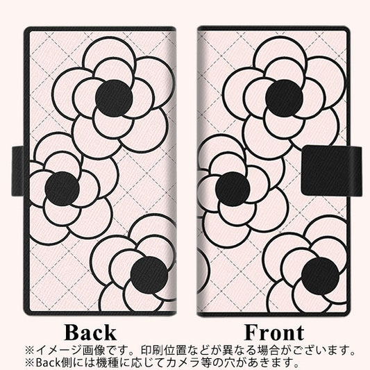Google Pixel 4a (5G) 高画質仕上げ プリント手帳型ケース(薄型スリム)【EK926 カメリア（極うすピンク）】