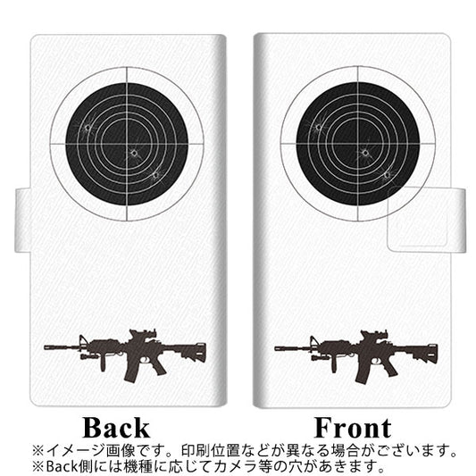 Google Pixel 4a (5G) 高画質仕上げ プリント手帳型ケース(薄型スリム)【EK930  ターゲット 銃】