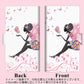 SoftBank アクオスゼロ6 画質仕上げ プリント手帳型ケース(薄型スリム)【EK932 ピンクの蝶の精】