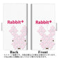 SIMフリー オッポ Reno5 A 画質仕上げ プリント手帳型ケース(薄型スリム)【IA802  Rabbit＋】