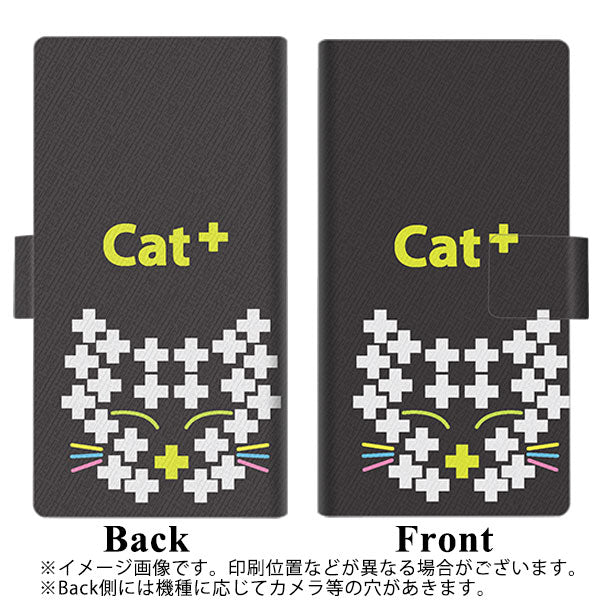 au アクオスセンス3 プラス サウンド SHV46 画質仕上げ プリント手帳型ケース(薄型スリム)【IA807  Cat＋】