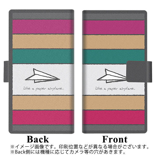 ギャラクシー Note10 画質仕上げ プリント手帳型ケース(薄型スリム)【IA809  かみひこうき】