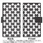 docomo エクスペリア XZ2 SO-03K 画質仕上げ プリント手帳型ケース(薄型スリム)【IB903  ジグソーパズル_モノトーン】