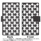 ZenFone（ゼンフォン）Max Pro(M2) ZB631KL 画質仕上げ プリント手帳型ケース(薄型スリム)【IB903  ジグソーパズル_モノトーン】
