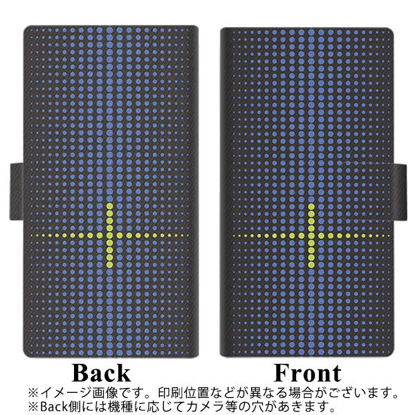 アクオス センス3 ベーシック 907SH 画質仕上げ プリント手帳型ケース(薄型スリム)【IB907  グラデーションドット】