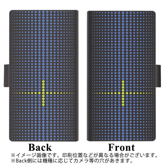 Softbank アクオスR コンパクト 701SH 高画質仕上げ プリント手帳型ケース(薄型スリム)【IB907  グラデーションドット】