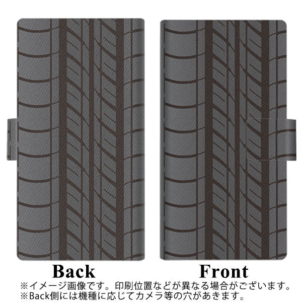 au アクオス センス3 ベーシック SHV48 画質仕上げ プリント手帳型ケース(薄型スリム)【IB931 タイヤ】