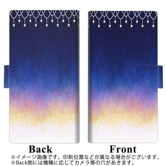 softbank エクスペリア5 901SO 高画質仕上げ プリント手帳型ケース(薄型スリム)【MI803 冬の夜空】