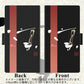 楽天モバイル Rakuten Hand 画質仕上げ プリント手帳型ケース(薄型スリム)【OE824 凛 ブラック】