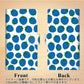 docomo エクスペリアZ5コンパクト SO-02H 画質仕上げ プリント手帳型ケース(薄型スリム)【SC810 小さいイチゴ模様 ブルー】