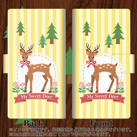 Google Pixel 4a 高画質仕上げ プリント手帳型ケース(薄型スリム)【SC826 森の鹿】