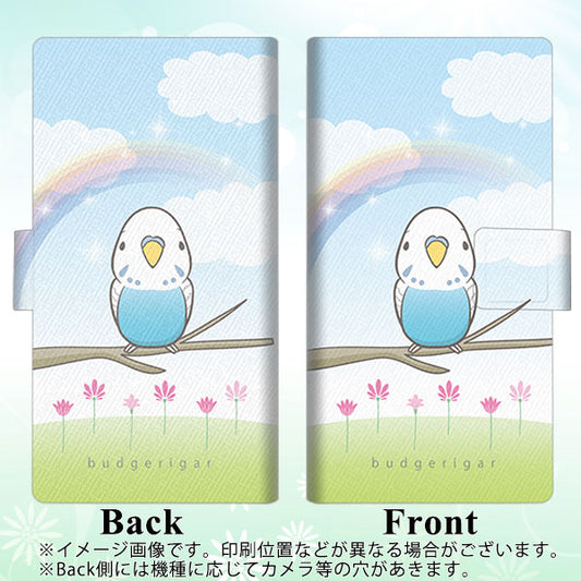 SoftBank アクオス Xx2 mini 503SH 高画質仕上げ プリント手帳型ケース(薄型スリム)【SC839 セキセイインコ ブルー】