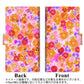 au ギャラクシー S10+ SCV42 画質仕上げ プリント手帳型ケース(薄型スリム)【SC869 リバティプリント フルールドパルファン（ピンク）】