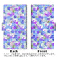 au ギャラクシー S10+ SCV42 画質仕上げ プリント手帳型ケース(薄型スリム)【SC875 リバティプリント プレスドフラワー（ブルー）】