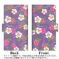 HUAWEI（ファーウェイ） P40 lite E ART-L29N 画質仕上げ プリント手帳型ケース(薄型スリム)【SC886 ハワイアンアロハレトロ（パープル）】