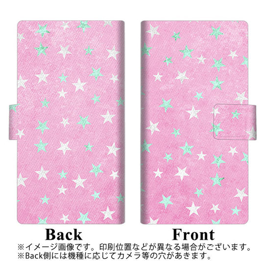 HUAWEI（ファーウェイ） nova lite 3プラス POT-LX2J 高画質仕上げ プリント手帳型ケース(薄型スリム)【SC889 お星さまキラキラ（ピンク）】