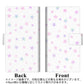 SoftBank OPPO Reno3 5G 高画質仕上げ プリント手帳型ケース(薄型スリム)【SC891 お星さまきらきら（ホワイト）】