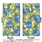 HUAWEI（ファーウェイ） P40 lite E ART-L29N 画質仕上げ プリント手帳型ケース(薄型スリム)【SC896 ボタニカル ブルー＆リーフ】