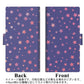 Xperia Ace III A203SO Y!mobile 画質仕上げ プリント手帳型ケース(薄型スリム)【SC897 星柄プリント（ブルー）】