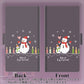 AQUOS wish A104SH Y!mobile 画質仕上げ プリント手帳型ケース(薄型スリム)【XA809 雪だるまの親子】