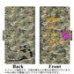 au アクオスゼロ6 SHG04 画質仕上げ プリント手帳型ケース(薄型スリム)【YA891 緑迷彩ネコ03 L】
