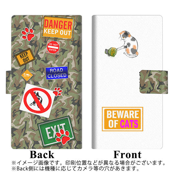 iPhone6 PLUS 画質仕上げ プリント手帳型ケース(薄型スリム)【YA898 ミケと手榴弾 L】