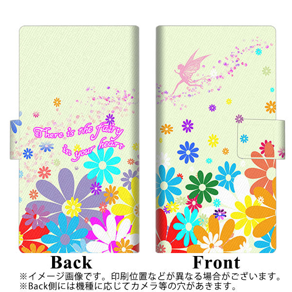 SoftBank エクスペリア XZ3 801SO 高画質仕上げ プリント手帳型ケース(薄型スリム)【YA904 フェアリー花】
