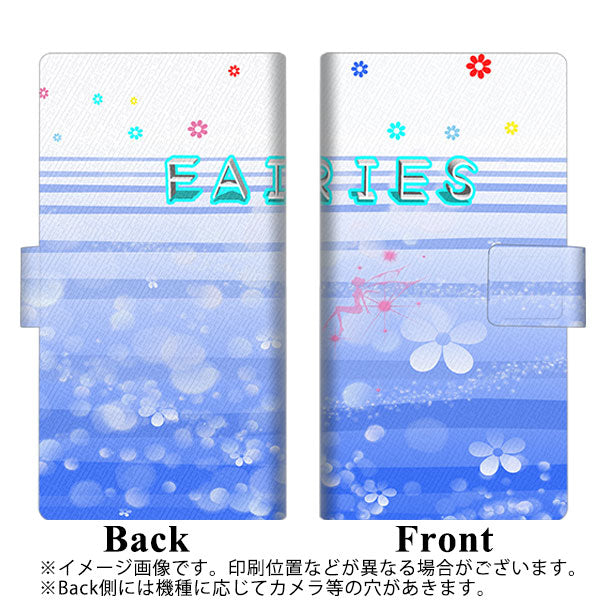 docomo アローズ NX F-01J 画質仕上げ プリント手帳型ケース(薄型スリム)【YA905 フェアリーバブル】
