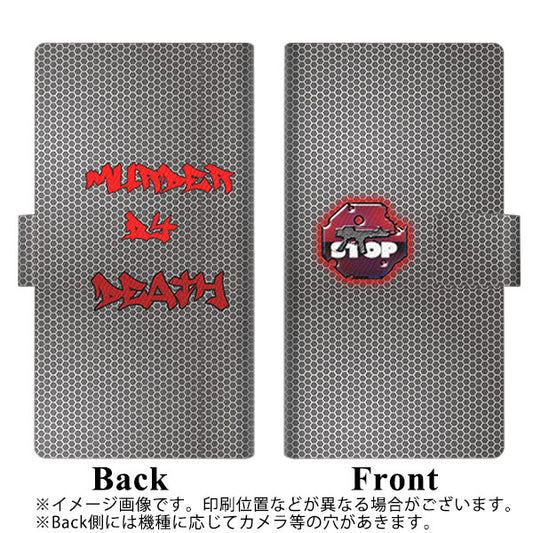 SoftBank アクオスゼロ6 画質仕上げ プリント手帳型ケース(薄型スリム)【YA923 MURDER03】