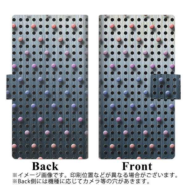 Xperia 5 III SOG05 au 画質仕上げ プリント手帳型ケース(薄型スリム)【YA926 dot02】