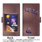 au エクスペリア XZ2 SOV37 画質仕上げ プリント手帳型ケース(薄型スリム)【YA935 CAT STAR 月】