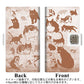 楽天モバイル Rakuten Hand 画質仕上げ プリント手帳型ケース(薄型スリム)【YA936 セピア猫】