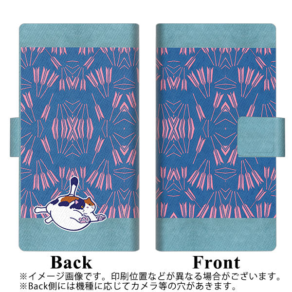 docomo アローズ ビー F-04K 画質仕上げ プリント手帳型ケース(薄型スリム)【YA949 和猫05】