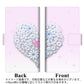 AQUOS wish A104SH Y!mobile 画質仕上げ プリント手帳型ケース(薄型スリム)【YA958 ハート05 素材クリア】